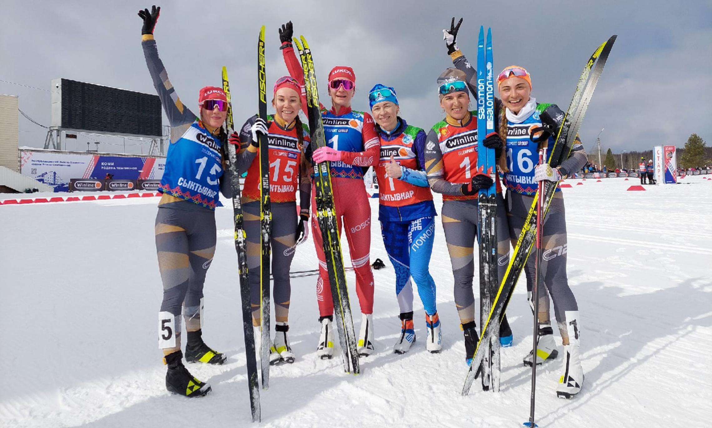 Лыжи женские гонки. Непряева Сыктывкар 2022.